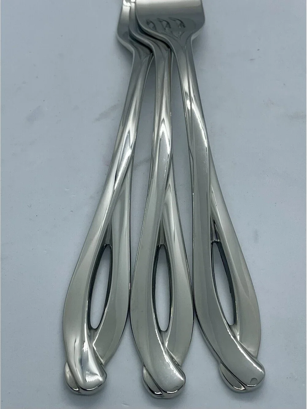 (3) Lenox DEBUT 18/8 Stainless Japan Kirk Stieff Collection Dinner Fork Lot ~8”